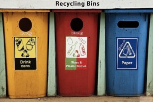 Waste Management recycle bins